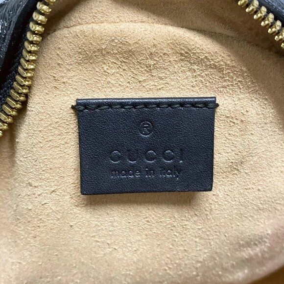 Auth GUCCI Ophidia 550618 Red Black Navy Suede Leather Shoulder Bag - Picture 6 of 16